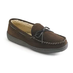 Hideaways By L.B. Evans Morgan Men's Suede Moccasin Slippers
