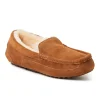 Men's Fireside By Dearfoams Melbourne Genuine Shearling Moccasin Slipper 1 Men's Fireside By Dearfoams Melbourne Genuine Shearling Moccasin Slipper -Dockers shop 4212783 Chestnut