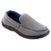 Men's Isotoner Roman Recycled Fleece Moccasin Slippers -Dockers shop 4584959 Ash