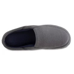 Men's Isotoner Recycled Fleece Roman Hoodback Slippers -Dockers shop 4584960 ALT4