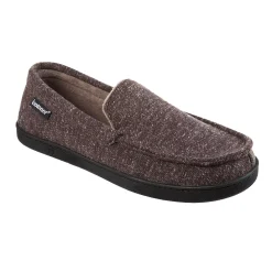 Men's Isotoner Preston Heather Knit Moccasin Slippers