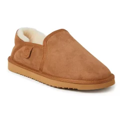 Men's Fireside By Dearfoams Hobart Wool-Lined Closed-Back Slippers