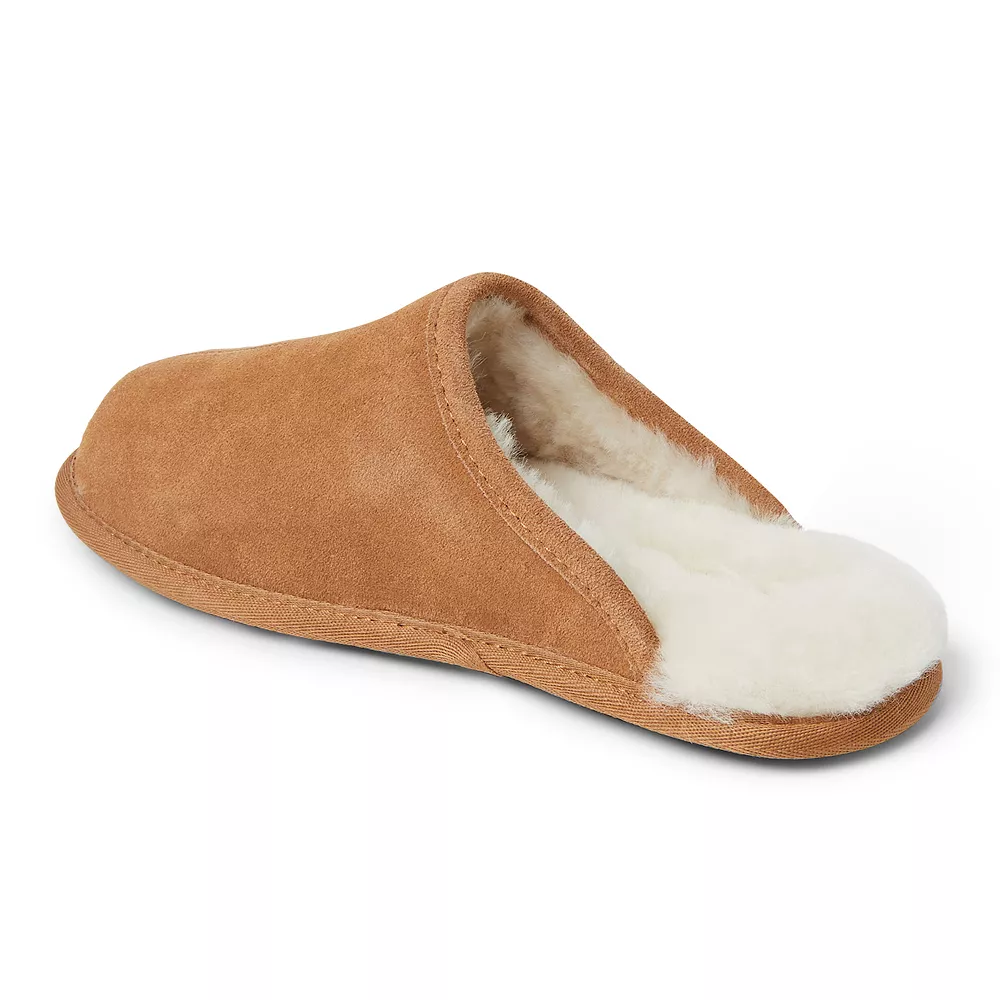 Men's Fireside By Dearfoams Warwick Wool-Lined Scuff Slippers 4 Men's Fireside By Dearfoams Warwick Wool-Lined Scuff Slippers - Image 2