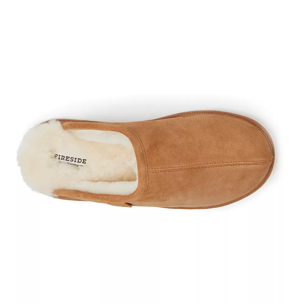 Men's Fireside By Dearfoams Warwick Wool-Lined Scuff Slippers 5 Men's Fireside By Dearfoams Warwick Wool-Lined Scuff Slippers - Image 3