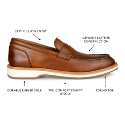 Thomas & Vine Watkins Men's Leather Penny Loafers -Dockers shop 5031713 ALT5