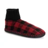 Men's MUK LUKS Cable Knit Cuffed Boot Slippers 1 Men's MUK LUKS Cable Knit Cuffed Boot Slippers -Dockers shop 5331624 Red Buffalo Check