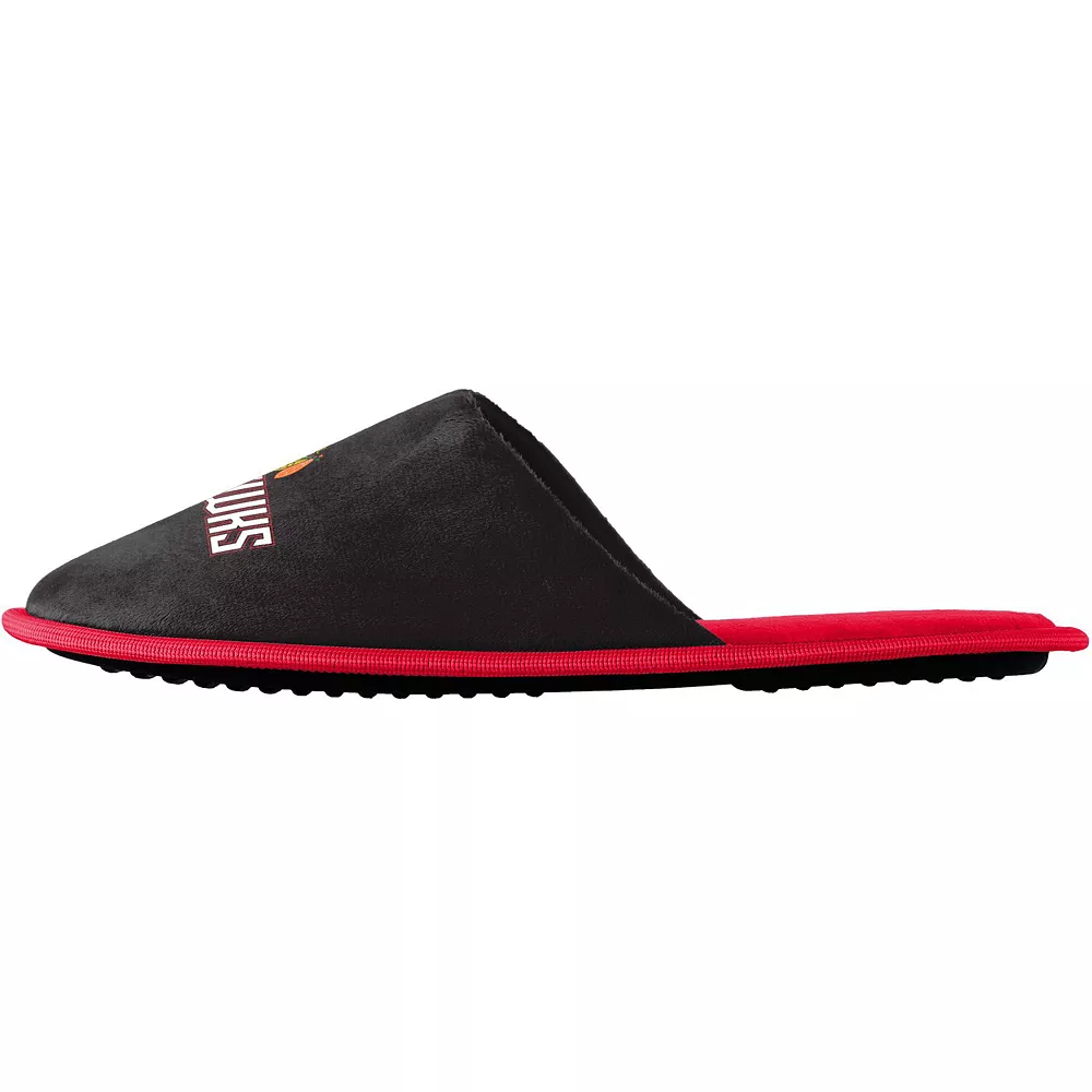 Men's FOCO Chicago Blackhawks Scuff Slide Slippers 5 Men's FOCO Chicago Blackhawks Scuff Slide Slippers - Image 3