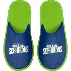 Men's FOCO Seattle Seahawks Scuff Slide Slippers -Dockers shop 5369129 ALT