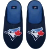 Men's FOCO Toronto Blue Jays Big Logo Colorblock Mesh Slippers -Dockers shop 5392195