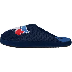 Men's FOCO Toronto Blue Jays Big Logo Colorblock Mesh Slippers -Dockers shop 5392195 ALT2