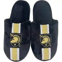 Men's FOCO Army Black Knights Striped Team Slippers -Dockers shop 5392248 ALT