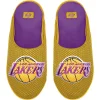 Men's FOCO Los Angeles Lakers Big Logo Colorblock Mesh Slippers