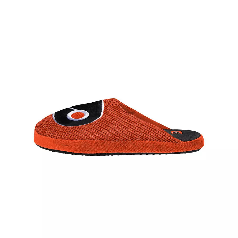 Men's FOCO Philadelphia Flyers Big Logo Colorblock Mesh Slippers 4 Men's FOCO Philadelphia Flyers Big Logo Colorblock Mesh Slippers - Image 2