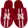 Men's FOCO Nebraska Huskers Striped Team Slippers -Dockers shop 5411002