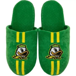 Men's FOCO Oregon Ducks Striped Team Slippers -Dockers shop 5411720 ALT