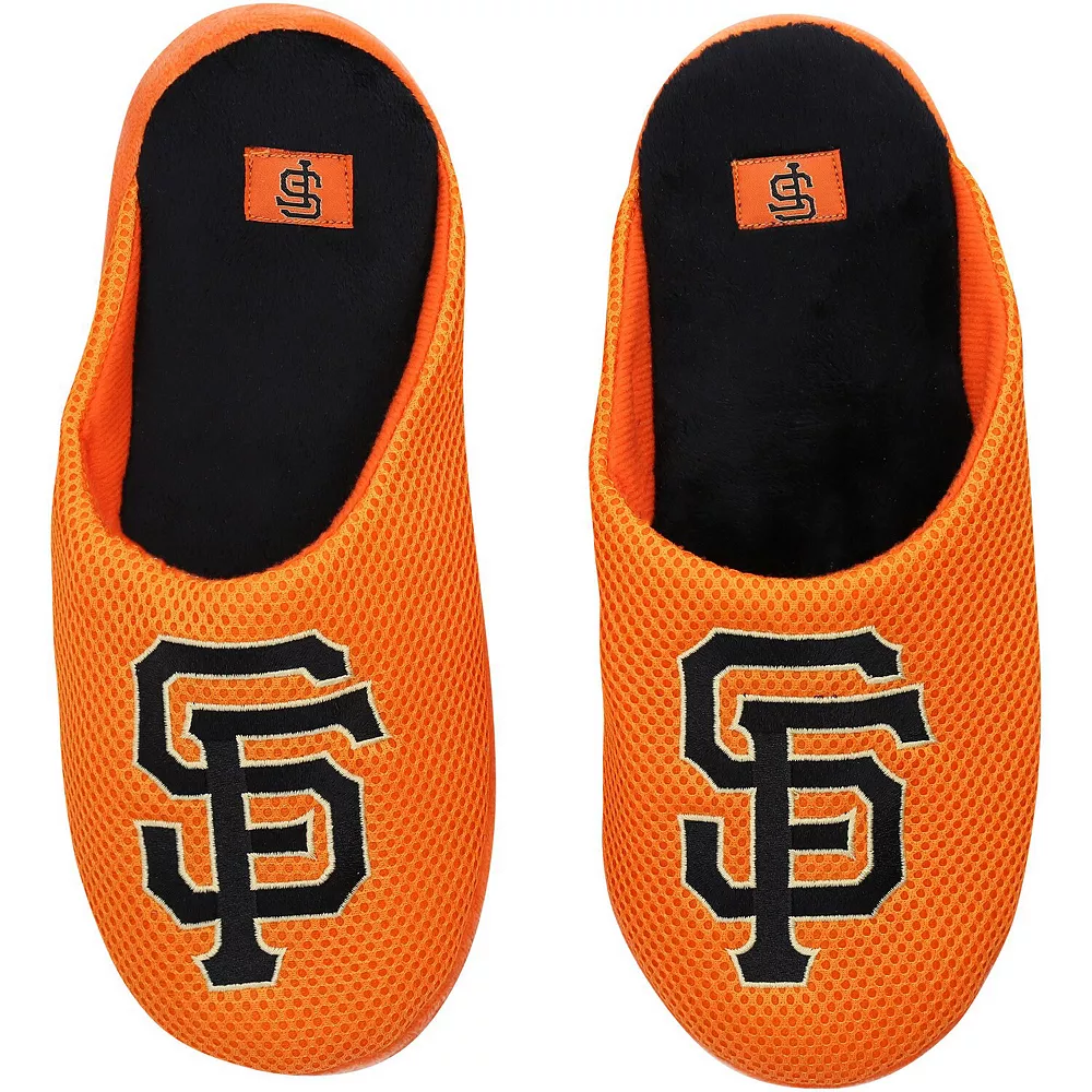 Men's FOCO San Francisco Giants Big Logo Colorblock Mesh Slippers 4 Men's FOCO San Francisco Giants Big Logo Colorblock Mesh Slippers - Image 2