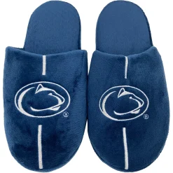Men's FOCO Penn State Nittany Lions Striped Team Slippers -Dockers shop 5413586 ALT
