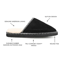 Territory Grove Men's Sheepskin Scuff Slippers 11 Territory Grove Men's Sheepskin Scuff Slippers -Dockers shop 5500859 ALT5