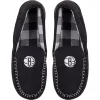 Men's FOCO Brooklyn Nets Team Logo Flannel Moccasin Slippers -Dockers shop 5632276