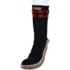 Men's GaaHuu® Faux Shearling-Lined Slipper Socks -Dockers shop 5673232 Black Buffalo Check