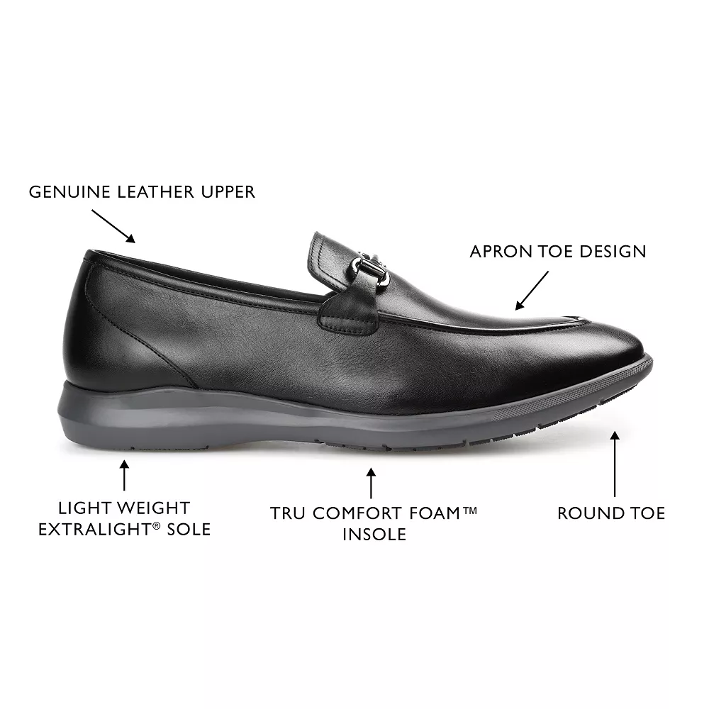 Thomas & Vine Burns Bit Men's Leather Dress Loafers 8 Thomas & Vine Burns Bit Men's Leather Dress Loafers - Image 6