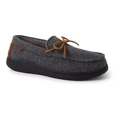 Men's Dearfoams Woodstock Wool Blend Moccasin Slippers