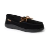 Men's Dearfoams Woodstock Genuine Suede Moccasin Slippers -Dockers shop 5754755 Black