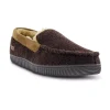 Men's Eddie Bauer Simulated Wool Moccasin Slippers -Dockers shop 5865608 Brown
