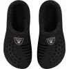 Men's FOCO Las Vegas Raiders Big Logo Sherpa-Lined Clog Slippers -Dockers shop 5970194