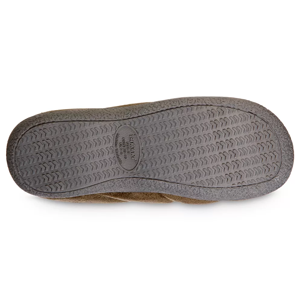 Men's Isotoner Advanced Memory Foam Microsuede Puffer Hoodback ECO Comfort Slippers 6 Men's Isotoner Advanced Memory Foam Microsuede Puffer Hoodback ECO Comfort Slippers - Image 4