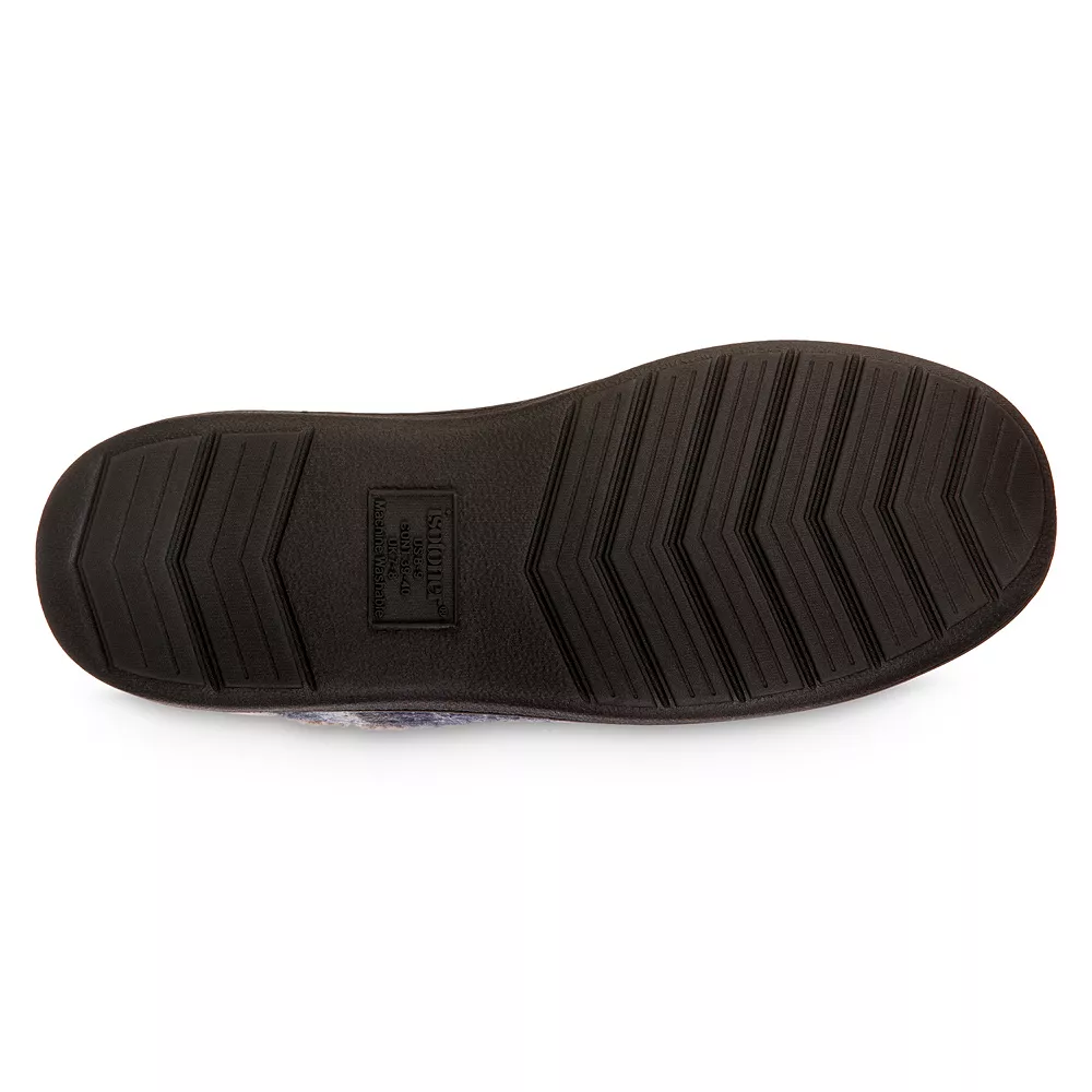 Men's Isotoner Advanced Memory Foam Plaid Berkley Hoodback ECO Comfort Slippers 6 Men's Isotoner Advanced Memory Foam Plaid Berkley Hoodback ECO Comfort Slippers - Image 4