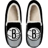 Men's FOCO Brooklyn Nets Colorblock Moccasin Slippers -Dockers shop 6025562