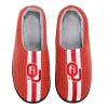 Men's FOCO Crimson Oklahoma Sooners Team Stripe Memory Foam Slide Slippers -Dockers shop 6040379