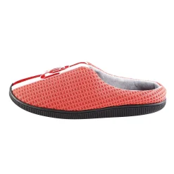 Men's FOCO Crimson Oklahoma Sooners Team Stripe Memory Foam Slide Slippers -Dockers shop 6040379 ALT2