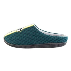 Unbranded Men's FOCO Green Green Bay Packers Team Stripe Memory Foam Slide Slippers -Dockers shop 6041643 ALT2