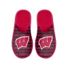 Men's FOCO Wisconsin Badgers Scuff Logo Slide Slippers