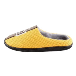 Men's FOCO Gold San Diego Padres Team Stripe Memory Foam Slide Slippers -Dockers shop 6064271 ALT2