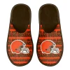 Men's FOCO Cleveland Browns Scuff Logo Slide Slippers -Dockers shop 6065329