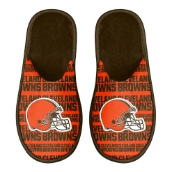 Men's FOCO Cleveland Browns Scuff Logo Slide Slippers -Dockers shop 6065329 ALT
