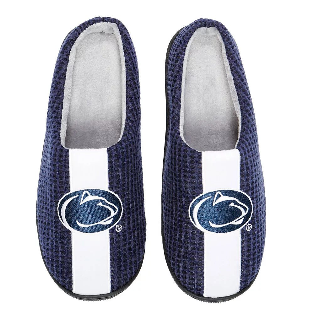Men's FOCO Navy Penn State Nittany Lions Team Stripe Memory Foam Slide Slippers 4 Men's FOCO Navy Penn State Nittany Lions Team Stripe Memory Foam Slide Slippers - Image 2