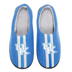 Men's FOCO Royal Kentucky Wildcats Team Stripe Memory Foam Slide Slippers -Dockers shop 6090181 ALT