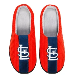Unbranded Men's FOCO Red St. Louis Cardinals Team Stripe Memory Foam Slide Slippers
