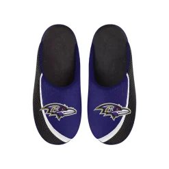 Men's FOCO Baltimore Ravens Big Logo Color Edge Slippers -Dockers shop 6113473 ALT