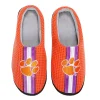 Men's FOCO Orange Clemson Tigers Team Stripe Memory Foam Slide Slippers -Dockers shop 6126332