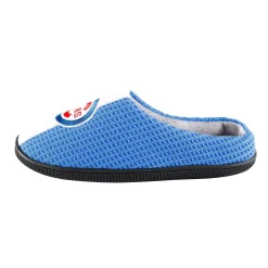 Men's FOCO Royal Chicago Cubs Team Stripe Memory Foam Slide Slippers -Dockers shop 6126880 ALT2