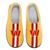Men's FOCO Gold Washington Commanders Team Stripe Memory Foam Slide Slippers -Dockers shop 6128798