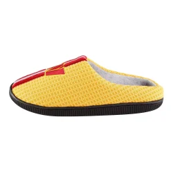 Men's FOCO Gold Washington Commanders Team Stripe Memory Foam Slide Slippers -Dockers shop 6128798 ALT2
