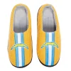 Men's FOCO Gold Los Angeles Chargers Team Stripe Memory Foam Slide Slippers -Dockers shop 6134570