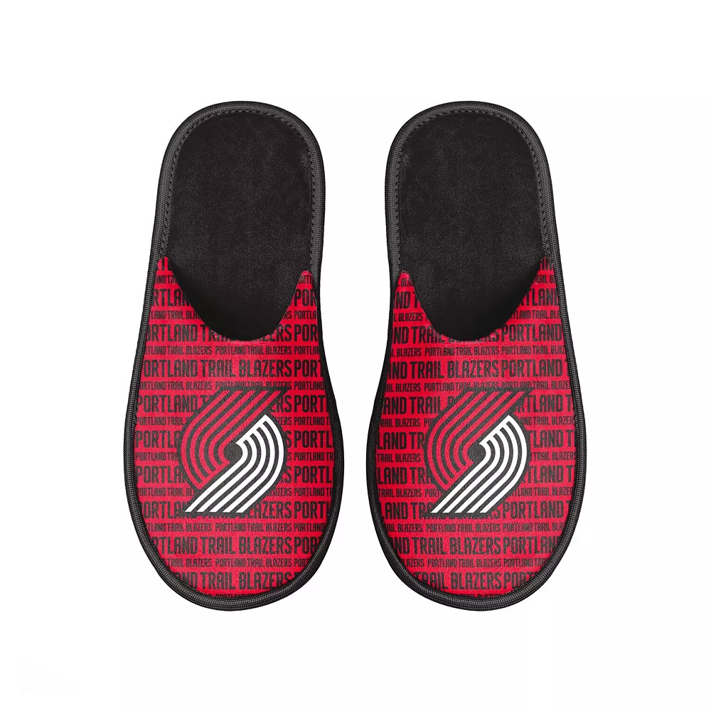 Men's FOCO Portland Trail Blazers Scuff Logo Slide Slippers 4 Men's FOCO Portland Trail Blazers Scuff Logo Slide Slippers - Image 2