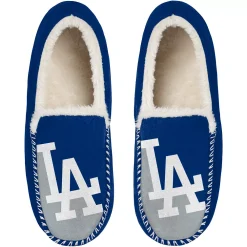 Men's FOCO Los Angeles Dodgers Colorblock Moccasin Slippers -Dockers shop 6155358 ALT